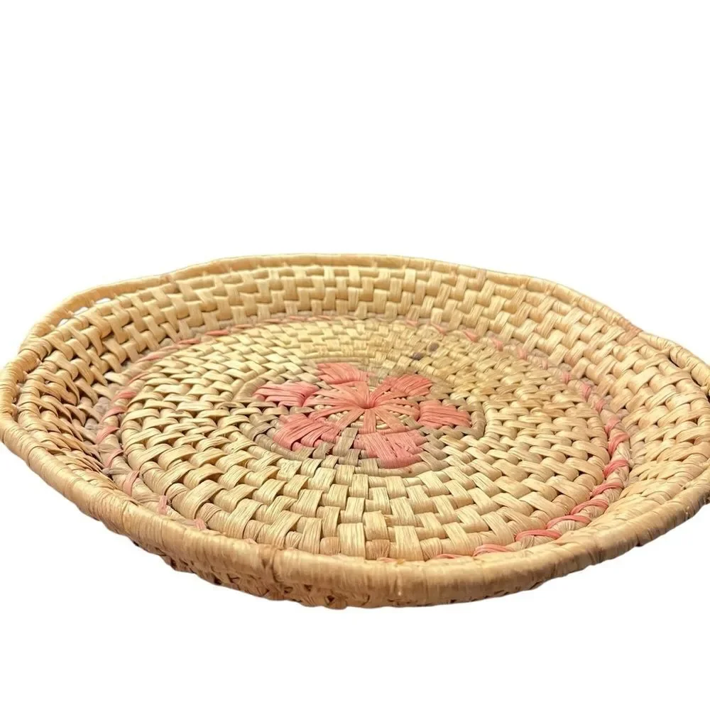 Native American Pima Arts Woven Basket Tray
